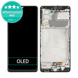 Samsung Galaxy A42 5G A426B - LCD Displej + Dotykové Sklo + Rám (Black) OLED