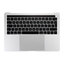 Apple MacBook Pro 13" A1706 (Late 2016 - Mid 2017) - Horný Rám Klávesnice + Klávesnica UK + Mikrofón + Trackpad + Reproduktory (Silver)