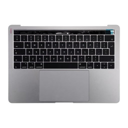 Apple MacBook Pro 13" A1706 (Late 2016 - Mid 2017) - Horný Rám Klávesnice + Klávesnica UK + Mikrofón + Trackpad + Reproduktory (Space Gray)