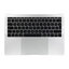 Apple MacBook Pro 13" A1708 (Late 2016 - Mid 2017) - Horný Rám Klávesnice + Klávesnica UK + Mikrofón + Trackpad + Reproduktory (Silver)