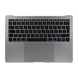 Apple MacBook Pro 13" A1708 (Late 2016 - Mid 2017) - Horný Rám Klávesnice + Klávesnica UK + Mikrofón + Trackpad + Reproduktory (Space Gray)