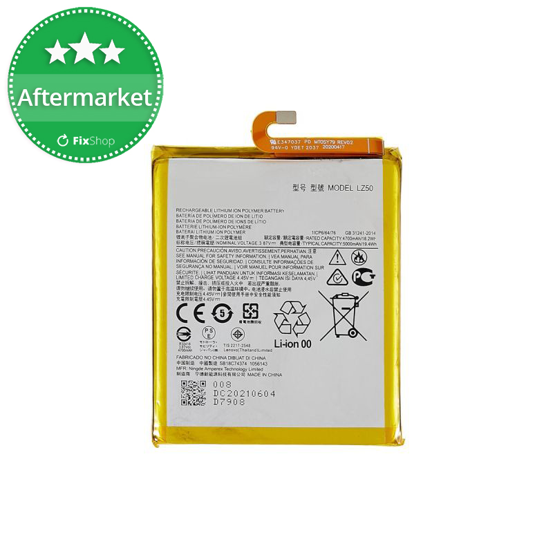 Batteria LZ50 4700mAh Per Motorola Moto G 5G Plus One 5G XT2075 Con Kit Attrezzi Incluso - 2