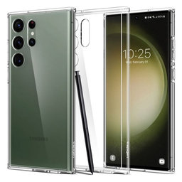 Spigen - Puzdro Ultra Hybrid pre Samsung Galaxy S23 Ultra, crystal clear