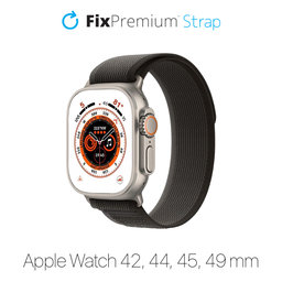 FixPremium - Remienok Trail Loop pre Apple Watch (42, 44, 45 a 49mm), space gray