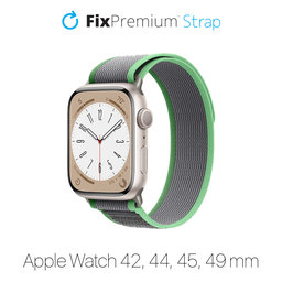 FixPremium - Remienok Trail Loop pre Apple Watch (42, 44, 45 a 49mm), tyrkysová