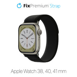 FixPremium - Remienok Trail Loop pre Apple Watch (38, 40 a 41mm), čierna