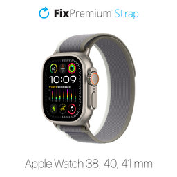 FixPremium - Remienok Trail Loop pre Apple Watch (38, 40 a 41mm), šedá