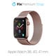 FixPremium - Remienok Milanese Loop pre Apple Watch (38, 40 a 41mm), rose gold