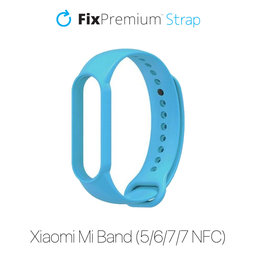 FixPremium - Silikónový Remienok pre Xiaomi Mi Band (5/6/7/7 NFC), modrá