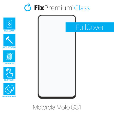 FixPremium FullCover Glass - Tvrdené Sklo pre Motorola Moto G31