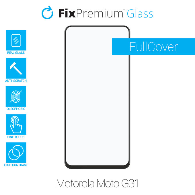 FixPremium FullCover Glass - Tvrdené Sklo pre Motorola Moto G31