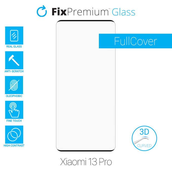 FixPremium FullCover Glass - 3D Tvrdené Sklo pre Xiaomi 13 Pro