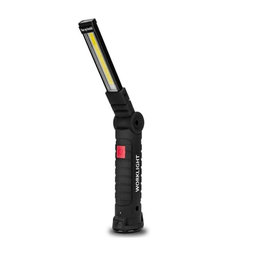 FixPremium - LED Vrecková Kempingová Baterka, čierna