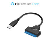 FixPremium - Kábel - USB / SATA 2.5", čierna
