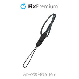 FixPremium - Popruh pre AirPods Pro 2, čierna