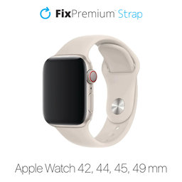 FixPremium - Silikónový Remienok pre Apple Watch (42, 44, 45 a 49mm), zlatá