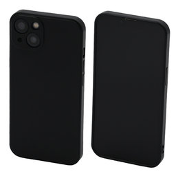 FixPremium - Puzdro Rubber pre iPhone 13 a 14, čierna