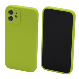 FixPremium - Silikónové Puzdro pre iPhone 12, neon green