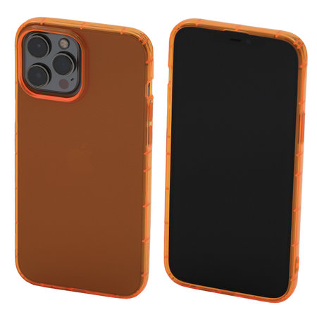 FixPremium - Puzdro Clear pre iPhone 12 Pro Max, oranžová