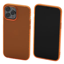 FixPremium - Puzdro Clear pre iPhone 13 Pro Max, oranžová