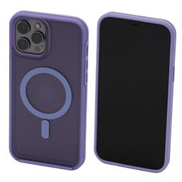 FixPremium - Puzdro Clear s MagSafe pre iPhone 12 Pro Max, fialová