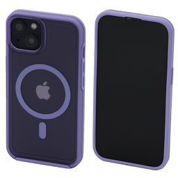 FixPremium - Puzdro Clear s MagSafe pre iPhone 13, fialová