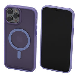 FixPremium - Puzdro Clear s MagSafe pre iPhone 13 Pro, fialová