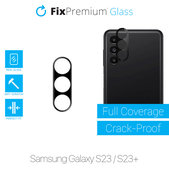FixPremium Glass - Tvrdené Sklo zadnej kamery pre Samsung Galaxy S23 a S23+