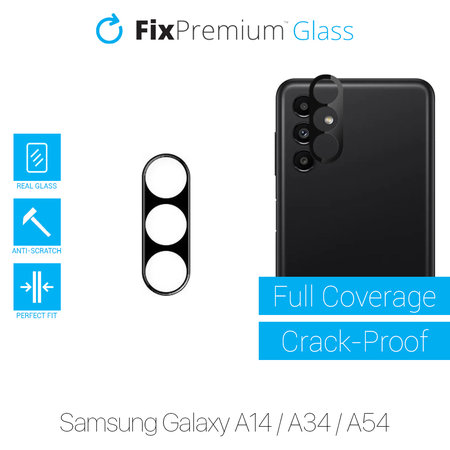 FixPremium Glass - Tvrdené Sklo zadnej kamery pre Samsung Galaxy A14, A34 a A54