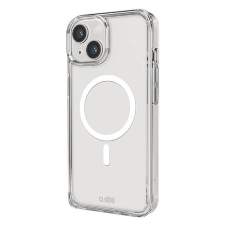 SBS - Puzdro Light Mag s MagSafe pre iPhone 13 a 14, transparentná