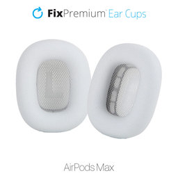 FixPremium - Náhradné Náušníky pre Apple AirPods Max (Fabric), biela