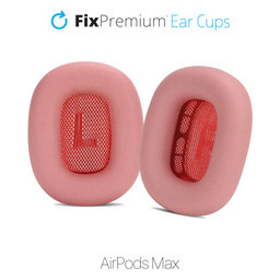 FixPremium - Náhradné Náušníky pre Apple AirPods Max, červená