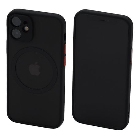 FixPremium - Puzdro Matte s MagSafe pre iPhone 12 mini, čierna