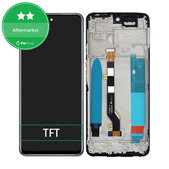 Infinix Hot 11S NFC - LCD Displej + Dotykové Sklo + Rám (Polar Black) TFT