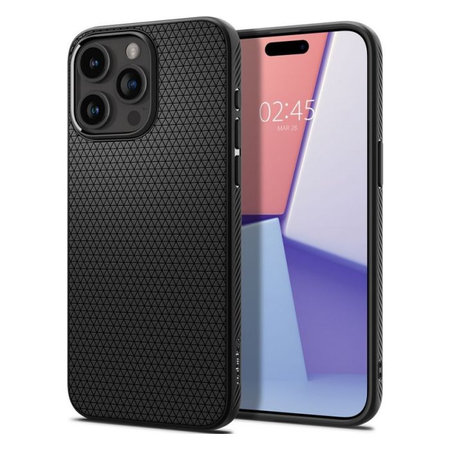 Spigen - Puzdro Liquid Air pre iPhone 15 Pro Max, Matte Black