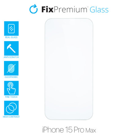 FixPremium Glass - Tvrdené Sklo pre iPhone 15 Pro Max
