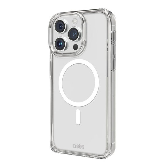 SBS - Puzdro Light Mag s MagSafe pre iPhone 15 Pro, transparentná
