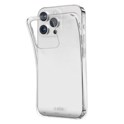 SBS - Puzdro Skinny pre iPhone 15 Pro, transparentná
