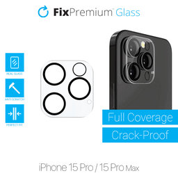 FixPremium Glass - Tvrdené Sklo zadnej kamery pre iPhone 15 Pro a 15 Pro Max