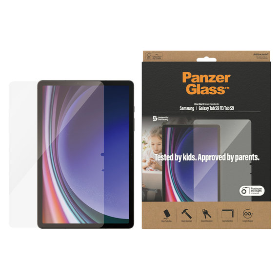 Tvrdené sklo UWF AB pre Samsung Galaxy Tab S9/S9 FE, Číra, PanzerGlass