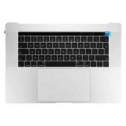 Apple MacBook Pro 15" A1707 (Late 2016 - Mid 2017) - Horný Rám Klávesnice + Klávesnica UK + Mikrofón + Trackpad + Reproduktory (Silver)