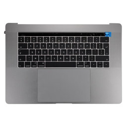 Apple MacBook Pro 15" A1707 (Late 2016 - Mid 2017) - Horný Rám Klávesnice + Klávesnica UK + Mikrofón + Trackpad + Reproduktory (Space Gray)
