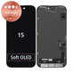 Displej pre iPhone 15, Dotykové sklo s rámom, Refurbished