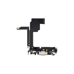 Apple iPhone 15 Pro - Nabíjací Konektor + Flex Kábel (White Titanium)