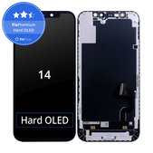 Displej Hard OLED pre iPhone 14, Dotykové sklo s rámom, FixPremium