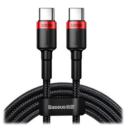 Baseus - USB-C / USB-C Kábel (2m), čierna