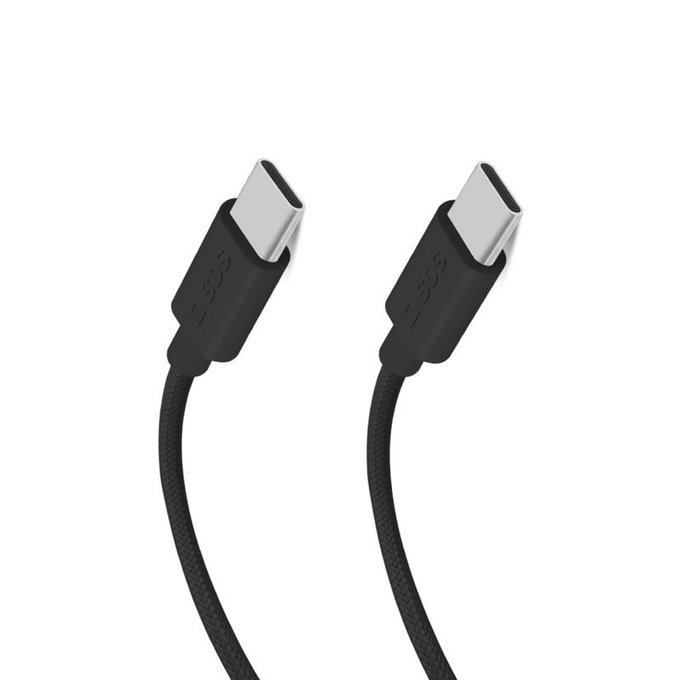 SBS - Kábel USB-C/USB-C, 60W, PD, 1.5m, čierna