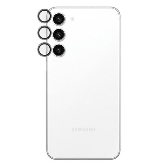 PanzerGlass - Ochranný Kryt Objektívu Fotoaparátu Hoops pre Samsung Galaxy S23 FE, čierna