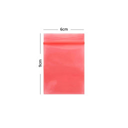 ESD Antistatický Uzatvárateľny Sáčok (Red) - 6x9cm 100ks
