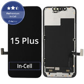 Displej In-Cell FHD pre iPhone 15 Plus, Dotykové sklo s rámom, FixPremium